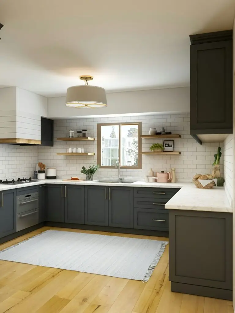 Two-Tone Gray Kitchen